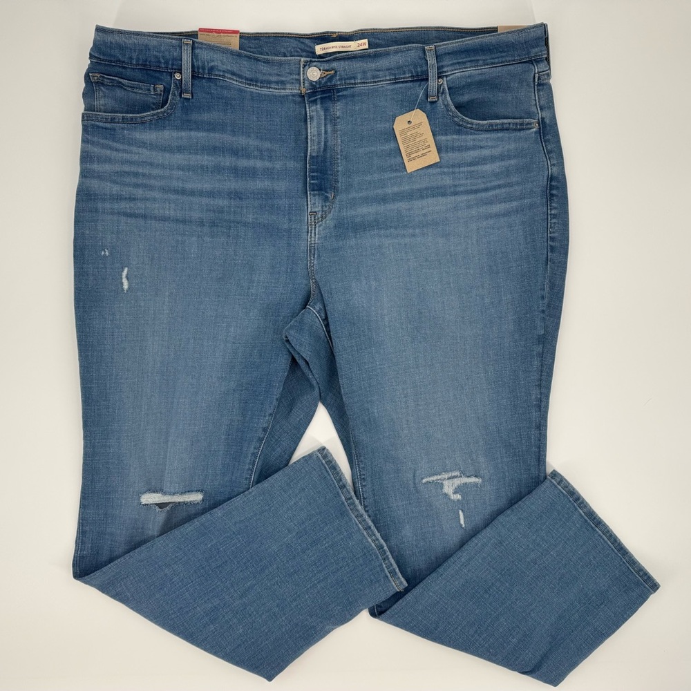 Levi's Women's 724 High Rise Slim Straight Jeans Size 24W NWT